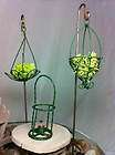 Mini Wire Lantern, Hanging Baskets with Scrolled Garden Hooks for 