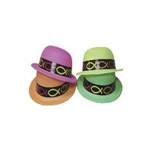  Big Fish Plastic Toy Hats Pack of 4