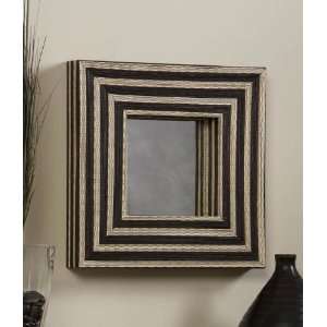   Zebra Square Mirror 16 X 16   Linon Home Decor