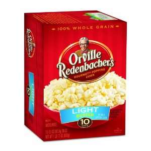 Orville Redenbachers Microwavable Popcorn, Butter Light, 10 Count 