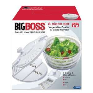 Big Boss Vegetable Grater and Salad Spinner, 8 Piece Set