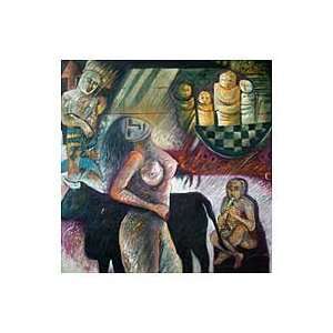    NOVICA Surrealist Painting   Song to Woman (2006)