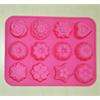 New Silicone FLORAL Chocolate Cake Soap Mold Mould L32  