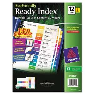  Avery Products   Avery   100% Recycled Ready Index 