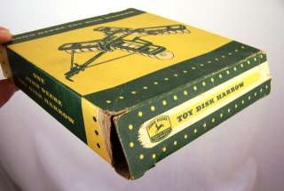 1950s John Deere Ertl Eska Tandem Disk Harrow Farm Toy Near Mint In 