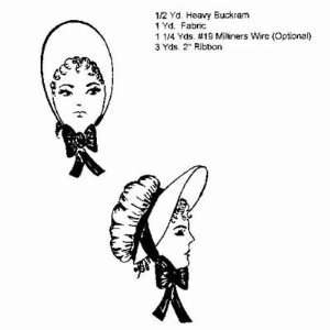  1795 1825 Pouf Bonnet Pattern 