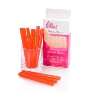  SassieShotz Isomalt Sticks, Orange Jewel