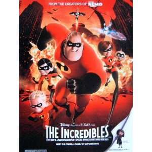  The Incredibles   Original Movie Poster   12 x 16 