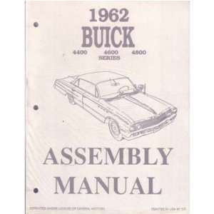    1962 BUICK ELECTRA INVICTA LESABRE Assembly Manual Book Automotive