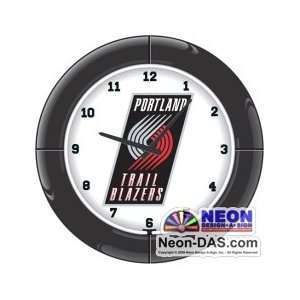  Portland Trail Blazers Neon Clock
