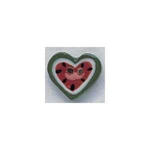  Watermelon Heart Button 