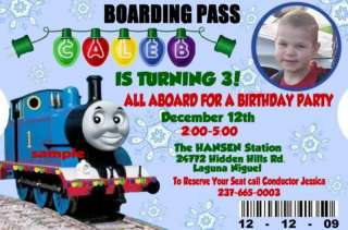 THOMAS The Train Birthday Party Invitations Christmas  