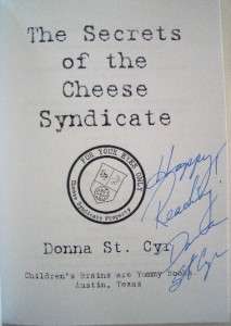 Secrets of the Cheese Syndicate SIGNED Donna St. Cyr  