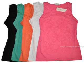 New JONES NEW YORK Sport Womens Sleeveless Shirt Applique LOT Tank Top 