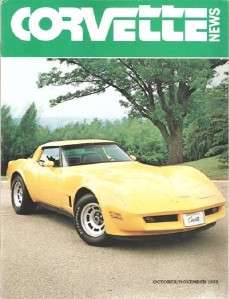 October November 1979 Corvette News 80 Vette Road America Portland 