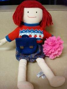 Madeline Rag Doll with Sweater School Satchel 1998 16  