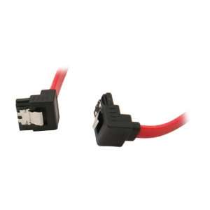  24 SATA III Red Flat Cable w/ Locking Latch, Supports 6 Gbps, 3 