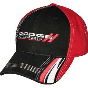    Dodge Motorsports Black and Red Nascar Hat 