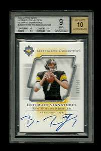 Ben Roethlisberger 2004 Ultimate Collection Auto RC #/100 BGS 9 10 