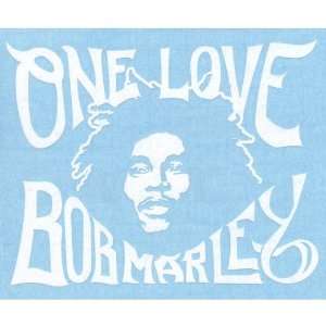  Bob Marley   One Love Large Cut Out Decal Automotive