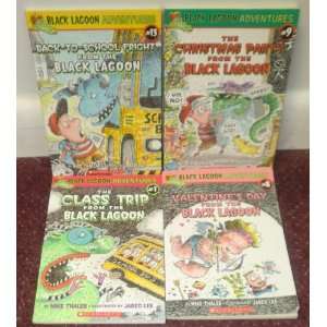 Set of 4 BLACK LAGOON ADVENTURES Children Chapter Books by Mike Thaler 