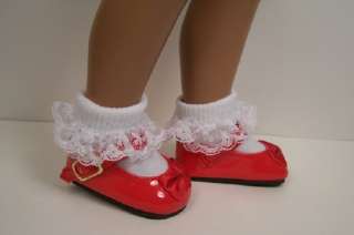 RED SUEDE Mary Jane Doll Shoes FOR 16  17 Sasha♥  