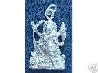 Silver Hindu GODDESS OF PROTECTION KALI OM SHIVA charm  