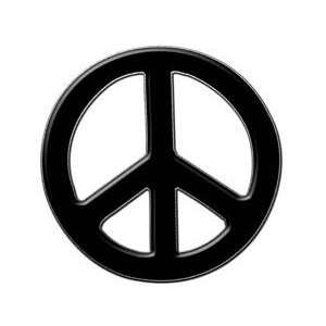  Peace Decal in Black   28 h   REFLECTIVE 