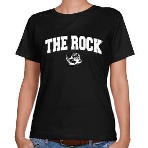  Slippery Rock Pride Ladies Black Logo Arch Classic Fit T 