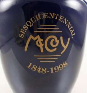 McCoy Sesquicentennial Blue Oil Jar RARE Ltd Ed Signed  