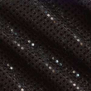  42 Wide Confetti Sequin Knit Black/Black Fabric By The 
