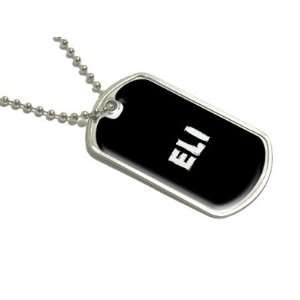 Eli   Name Military Dog Tag Luggage Keychain