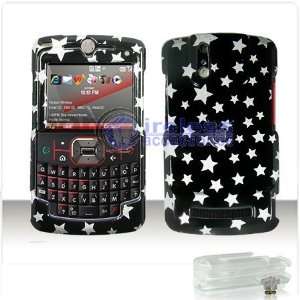  BLACK STARS DESIGN SNAP ON COVER HARD CASE PHONE PROTECTOR 
