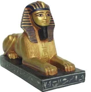 Egyptian Egypt Sphinx Statue Figurine Decor Gold 7 L  