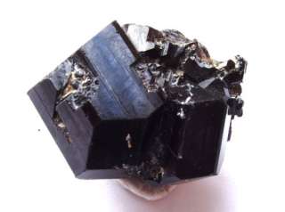 Multi terminated Erongo Black Tourmaline with intergrown cubic 