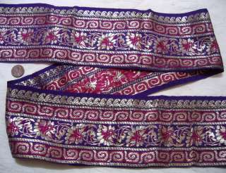 Budh Handloom Vintage Antique Border Saree Sari Trim Lace SO NICE BUY