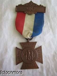 US CIVIL WAR GRAND ARMY REPUBLIC WOMANS RELIEF CORPS MEDAL  
