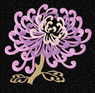 Chinese chrysanthemum 8 Machine embroidery designs set  