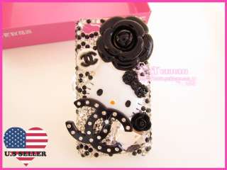Diamond Bling Crystal Stone 3D BOW iPhone 4 Case  