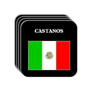  Mexico   CASTANOS Set of 4 Mini Mousepad Coasters 