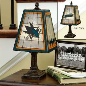  NHL San Jose Sharks Art Glass Table Lamp