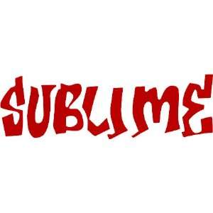  SUBLIME #17163 RED Classic Logo Rub On Sticker / Decal 