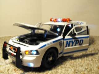 18 N Y Police Dodge Charger Custom Lights Police Car City N Y P D 