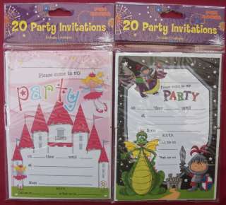   BIRTHDAY PARTY INVITES GIRL OR BOY DESIGNS matching items available