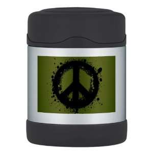  Thermos Food Jar Peace Symbol Ink Blot 