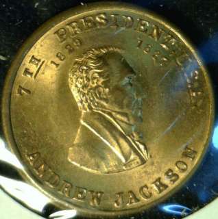 Andrew Jackson MINT Version #1 Commemorative Bronze Medal   Token 