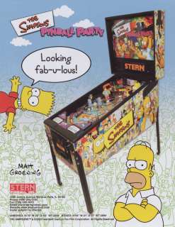 THE SIMPSONS PINBALL PARTY MACHINE~THE FAMILY WILL ENJOY IT FOR YEARS 