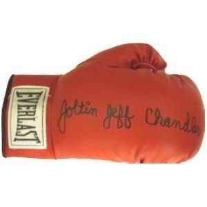 Joltin Jeff Chandler Autographed Boxing Glove  Sports 