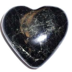   Heart 01 Blue Black Crystal Royalty Stone Healing Rock Gem Love 2.5