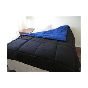  Black/Blue Reversible College Comforter   Twin XL